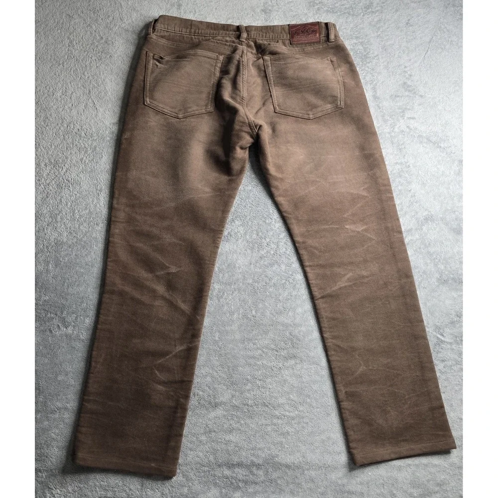 Vintage Polo Ralph Lauren Pants Mens 36x32 (29) Brown Soft Slim Fit 5 Pocket